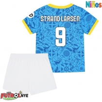 Camiseta Wolves Jorgen Strand Larsen #9 Tercera Equipación para niños 2025-26 manga corta (+ pantalones cortos)